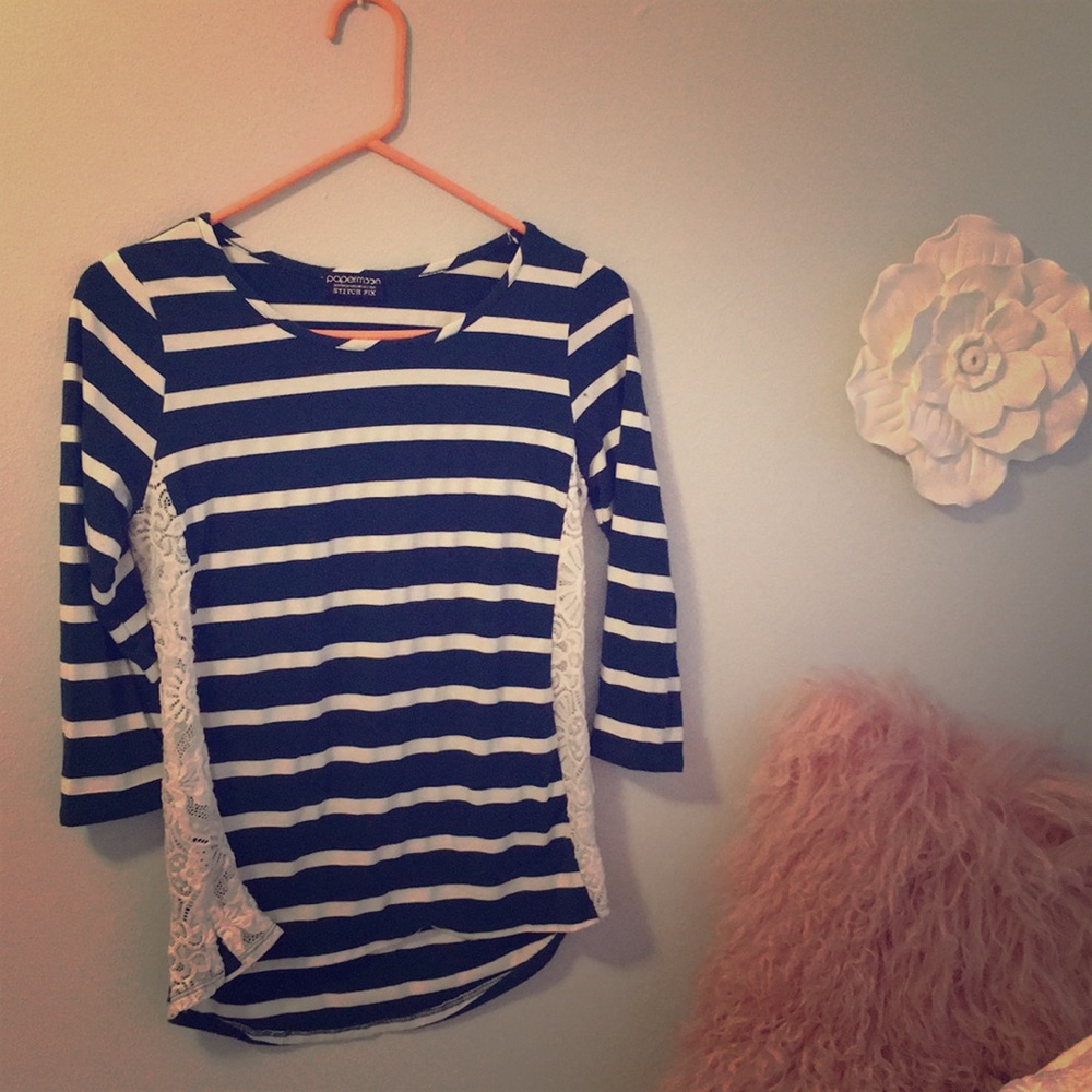 Papermoon for Stitchfix lace side top